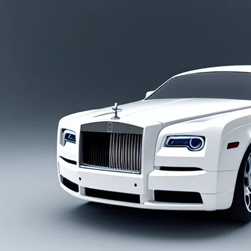 Prompt: 3 d octane render, super detailed, ray tracing, high quality, super realistic, futuristic rolls royce. front view