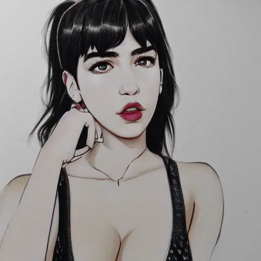 Prompt: dua lipa, anime, fine details, realistic shaded lighting, perfect face,