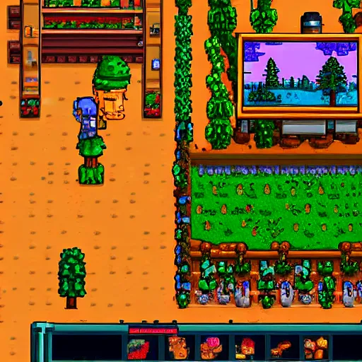 Image similar to hank hill king of the hill in Stardew valley