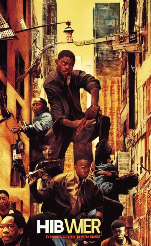 Image similar to HBO's The Wire movie poster by Drew Struzan.