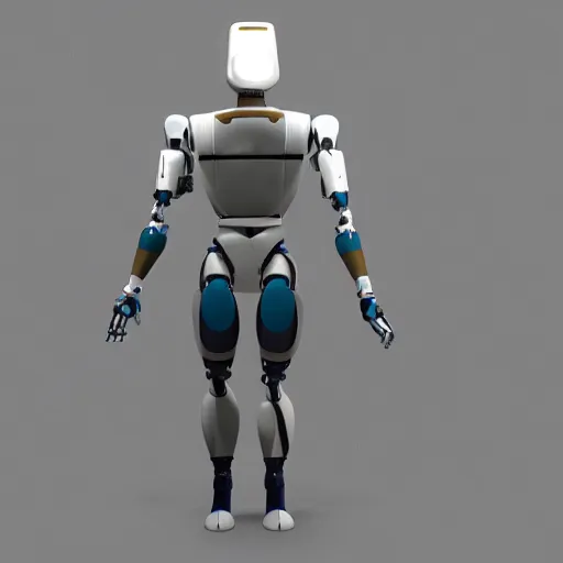 Image similar to human robot, unreal engine full body