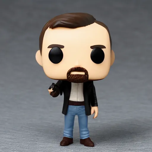 Prompt: leonard shelby from memento as funko pop