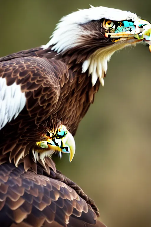 Prompt: eagle eat snake, in savannah, pulitzer award winning, captured by nikon d 8 5 0, bokeh, by daniel berehulak and adnan abidi and preston gannaway, matt rainey, stephanie welsh