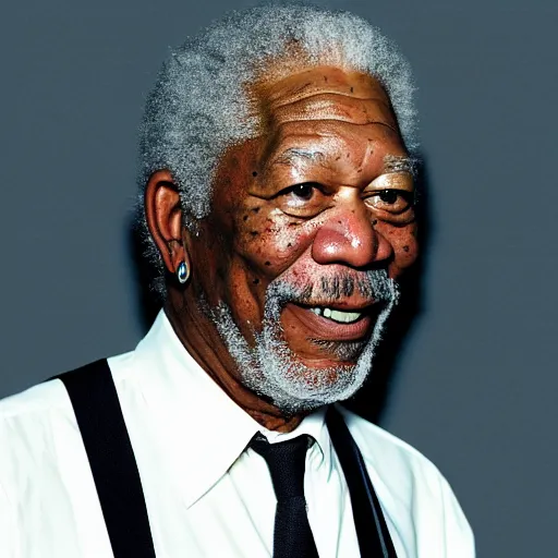 Image similar to morgan freeman in the movie tenet,