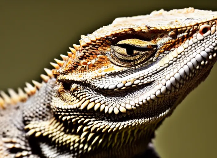 Prompt: dslr portrait still of a bearded dragon!!! with a large white beard a large white human beard of hair on his chin!!!, 8 k 8 5 mm f 1. 4