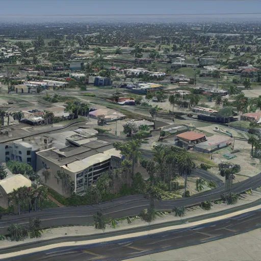 Image similar to pembroke pines florida in gta 5, 8k octane 3D render