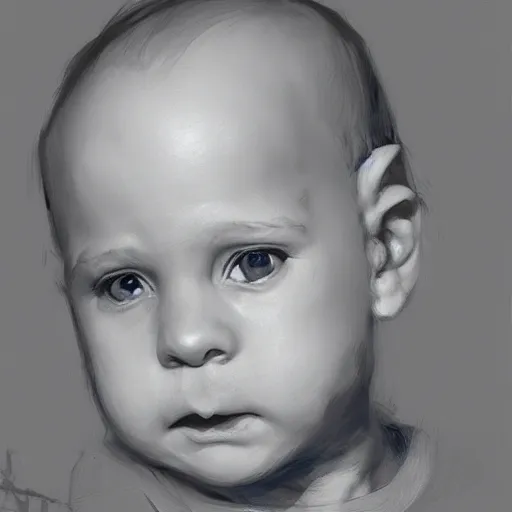 Prompt: portrait of baby saul goldman, octane, craig mullins,