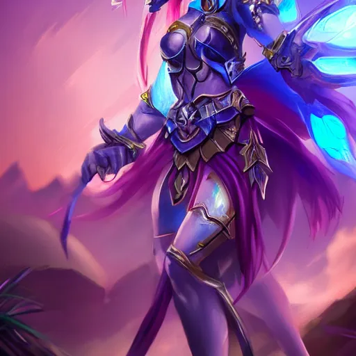 Prompt: crystal knight, trending on artstation