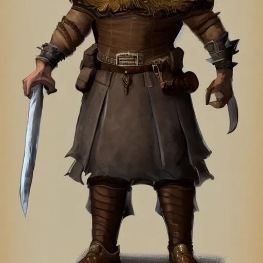 Prompt: 5 0 years old man, tall, stocky : fantasy : : brown hair, sympathetic, short brown beard : noble medieval clothing : : high detail, digital art, rpg, concept art, illustration