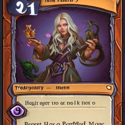 Prompt: Perfect 🧙‍♀️, Hearthstone official artwork trending on Hearthstone official