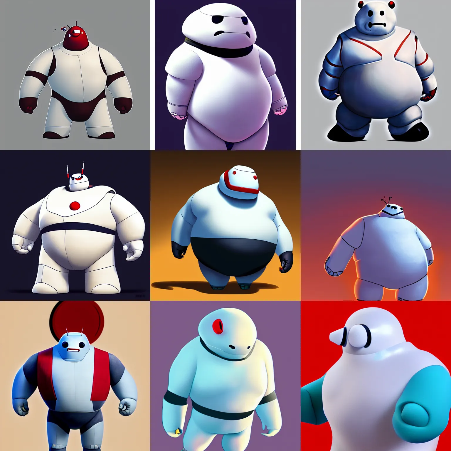 Prompt: Baymax from Big Hero 6, artstation, digital art, concept art