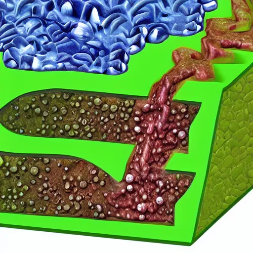 Image similar to highly - detailed, high - res, close up of plant cell