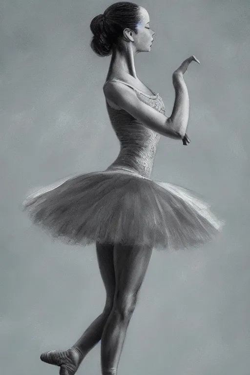 Image similar to ultra detailed hyper realistic deep focus smooth artstation wlop award winning ballerina monet