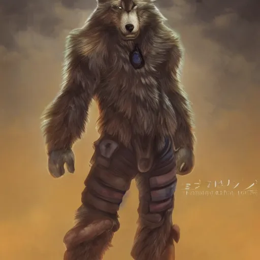 Prompt: male anthropomorphic anthro strong male wolf man character wearing a space mercenary uniform, forest background during sunset, handsome eyes, moody rembrandt lighting, professional digital art by tetsuya nomura, detailed art, excellent quality, amazing, beautiful fur