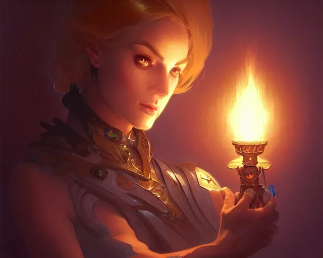 Prompt: torch in a dark room, deep focus, intricate, elegant, highly detailed, digital painting, artstation, concept art, matte, sharp focus, illustration, hearthstone, art by artgerm and greg rutkowski and alphonse mucha