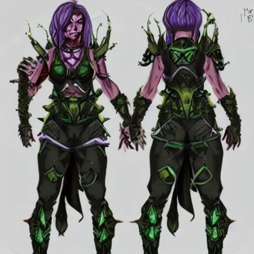 Image similar to female earth mage, character design, action pose : : spotlight, biopunk, forestpunk