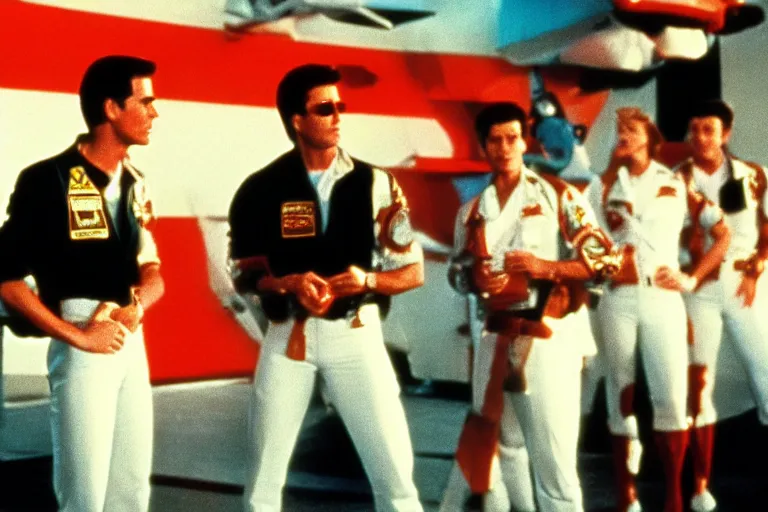 Image similar to ronald mcdonald in top gun ( 1 9 8 6 ), cinematic lighting, high contrast, 4 k hdr imax cinematography