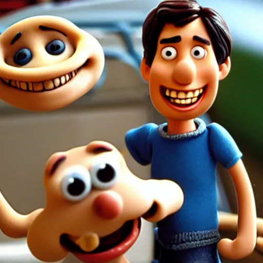 Image similar to aardman animation tom cruise in tom cruise and gromit