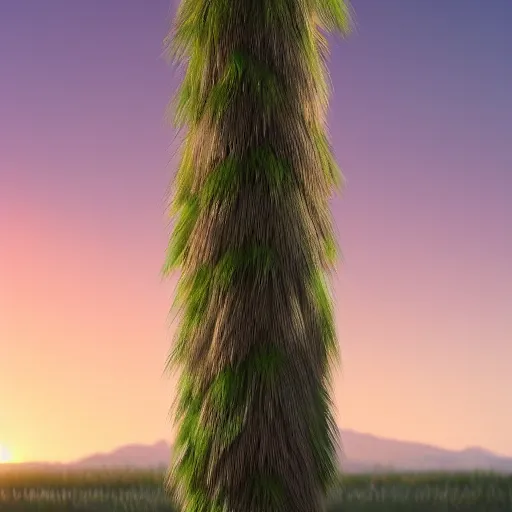 Prompt: photography of a realistic exeggutor animal, ultra detailed, 8 k, cinematic lighting, natural background, trending on artstation, pokemon