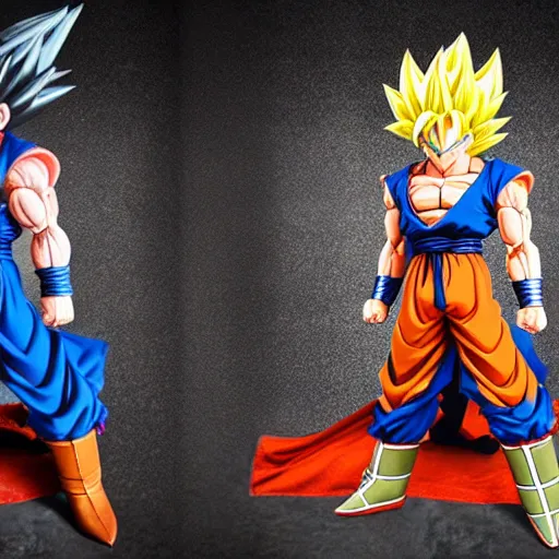 Prompt: a dragon ball goku miniatures Photorealistic HD 8k highlights and shadow detailed High Resolution