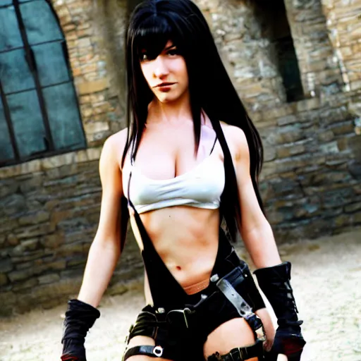 Prompt: tifa lockhart by zeronis