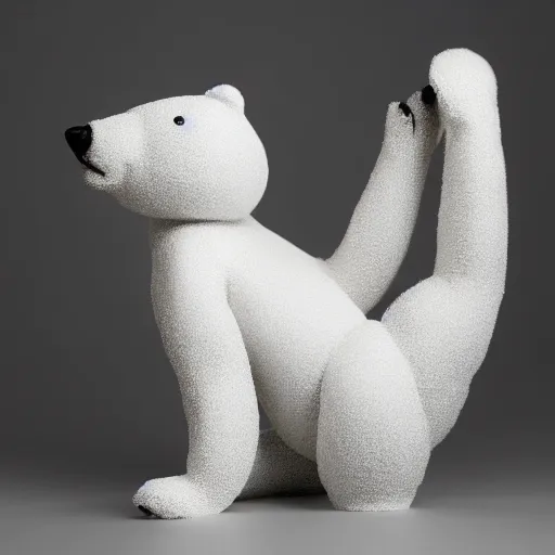 Image similar to Snow Bear Figure, 8K, studio light