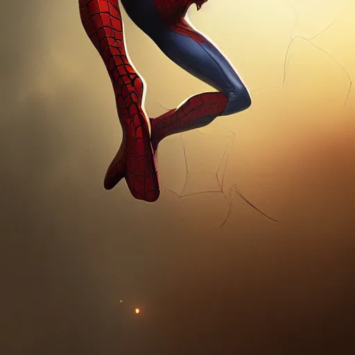 Image similar to female spider man, super hero, webs, highly detailed, digital art, artstation, concept art, smooth, sharp focus, greg rutkowski, wlop