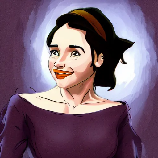 Image similar to Emilia Clark by Don bluth animation