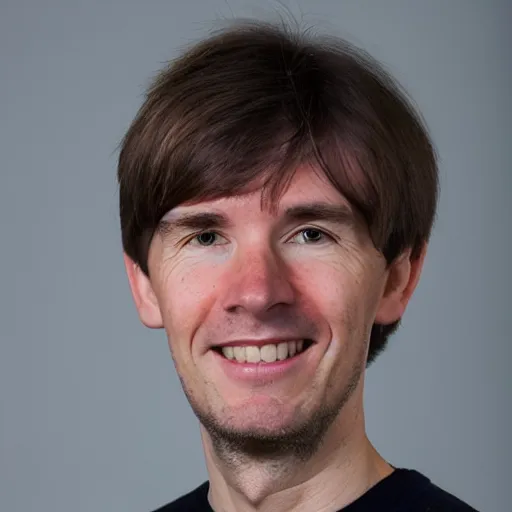 Prompt: photograph of ian goodfellow, ai researcher, apple