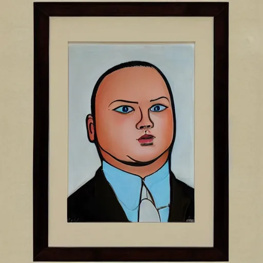 Image similar to bobby hill, portrait, by mir sayyid ali