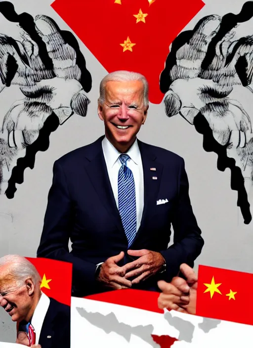 Image similar to joe biden joined the communist party of china