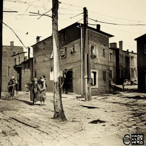 Image similar to ghetto during the holocaust, 4 k, award winning photo, eerie