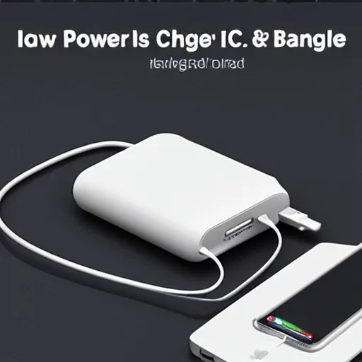 Prompt: power bank featuring magsafe and apple watch charger