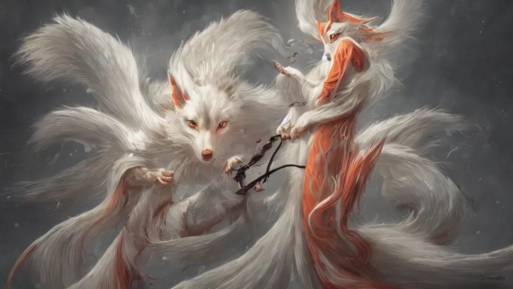 Prompt: kitsune, fantasy artwork, award winning, very very very very very very very beautiful, artstation