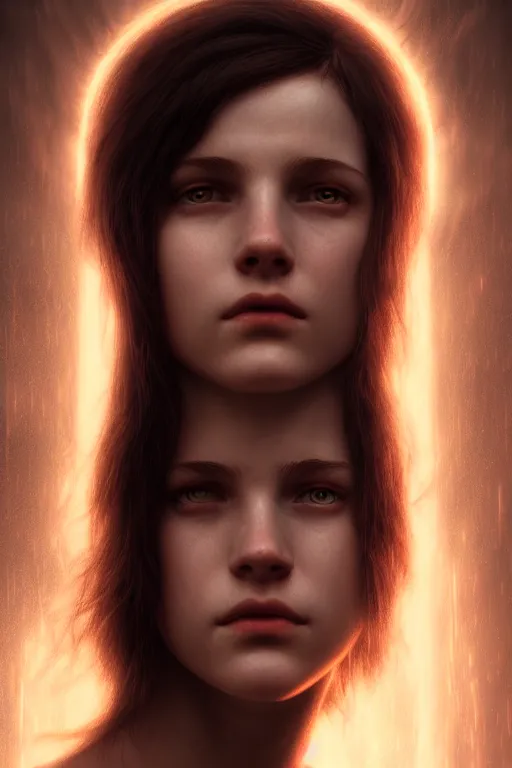 Prompt: head portrait of Lilith, portrait, mythology, haunting, beautiful , photo-realistic, hyper-realism, octane render, dramatic lightning, cinematic, by John William Waterhouse