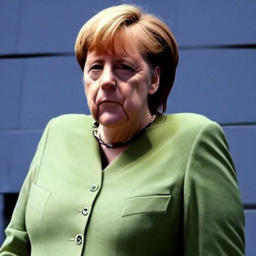 Prompt: angela merkel as trinity, in the matrix