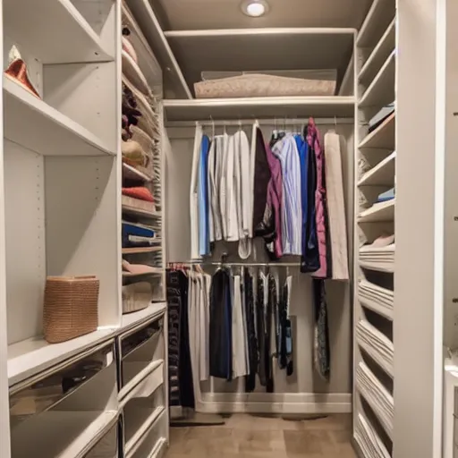 Image similar to gigantic walk-in closet for a woman