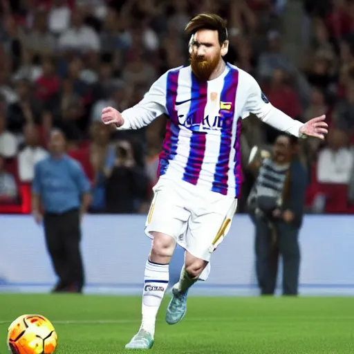 Prompt: jesus messi