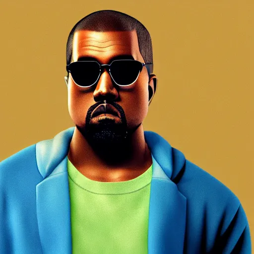 Image similar to Kanye in Super Smash Ultimate, 4k HDR