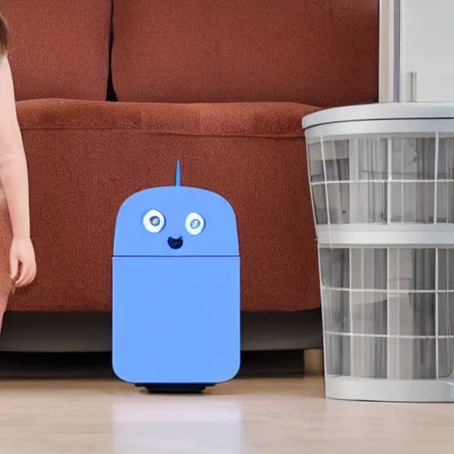 Prompt: a home robot that helps with everyday chores