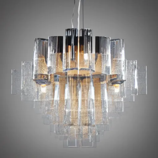 Prompt: ultra modern chandelier light fitting, german design