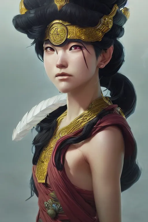 Image similar to goddess of the konoha, highly detailed, digital painting, artstation, concept art, smooth, sharp focus, illustration, unreal engine 5, 8 k, art by artgerm and greg rutkowski and edgar maxence