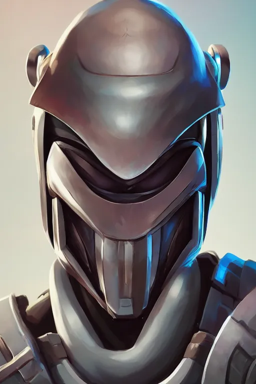 Image similar to epic mask helmet robot ninja portrait stylized as fornite style game design fanart by concept artist gervasio canda, behance hd by jesper ejsing, by rhads, makoto shinkai and lois van baarle, ilya kuvshinov, rossdraws global illumination radiating a glowing aura global illumination ray tracing hdr render in unreal engine 5