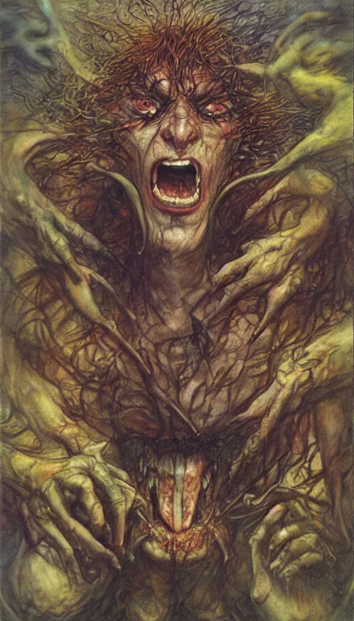 Image similar to rage, by brian froud