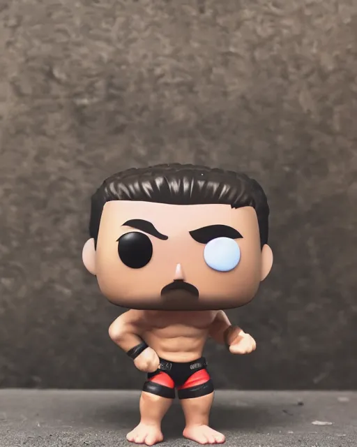 Image similar to Wrestler Funko Pop. Photographic, photography