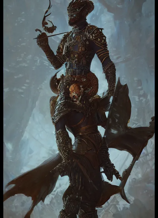 Image similar to а fantasy warrior inspired a painting Heroes (Bogatyri) Viktor Vasnetsov , full body, detailed and realistic, 4k, trending on artstation, octane render