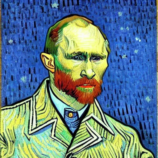 Image similar to Putin by Van Gogh