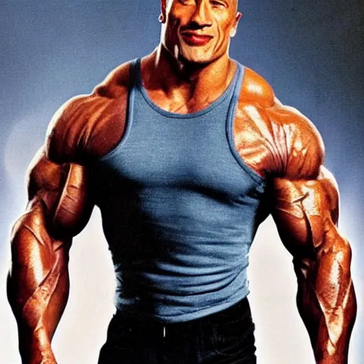 Image similar to fusion of arnold schwarzenegger and dwayne johnson