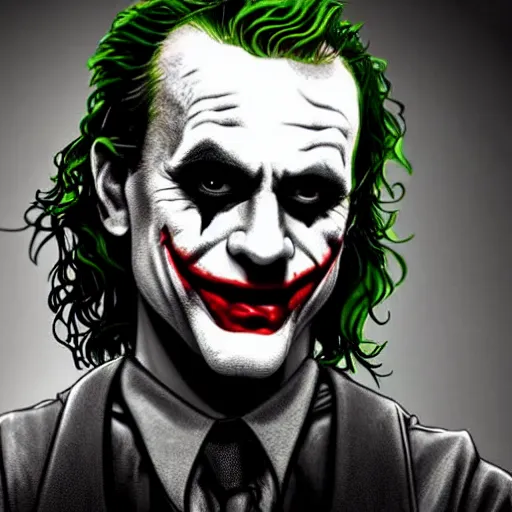 Image similar to The joker in Sons of anarchy very detail4K quality super realistic