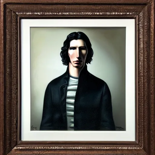 Image similar to portrait of adam driver by mark ryden